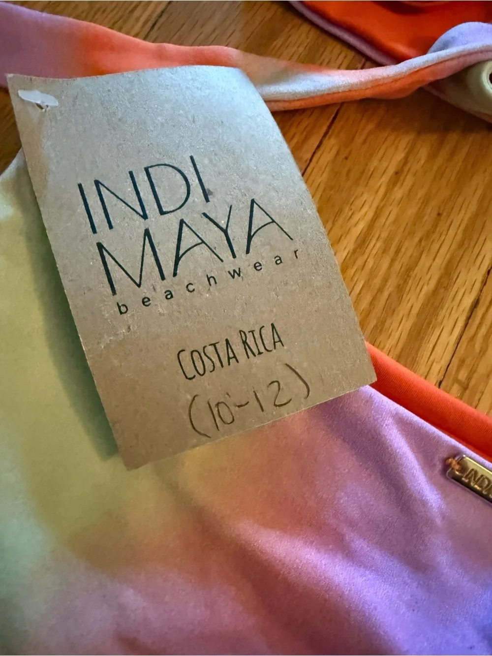 Indi Maya sz 10/12 NWT girls bikini Costa Rica Eco cert 80 SPF swim fabric